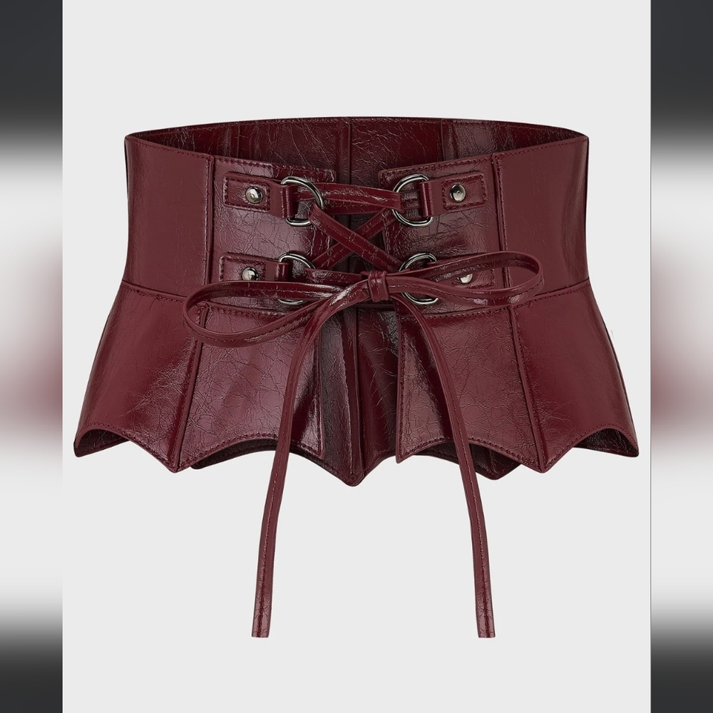 Killstar Dark Red Corset Belt